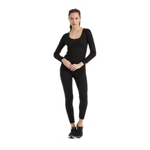Blackspade 1268 Bayan Uzun Kol Level1 Siyah Thermal 001