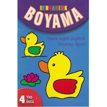 Rengarenk Boyama - 4 Yaş Üstü- Parıltı Yayınları