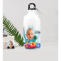 Kişiye Özel Bebek Karikatürlü Metal Suluk (500 Ml.) 4