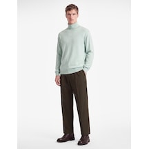 Koton Regular Fit Uzun Kollu Dik Yaka Triko Kazak Mınt 7wam70153ht Mint
