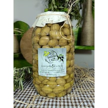 Aydın Yöresi Domat Cinsi Sofralık Tatlandırılmış Kırma Yeşil Zeytin 2 Kg