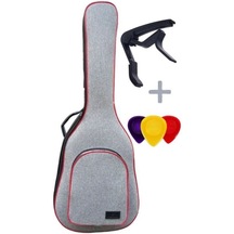 Klasik Gitar Çantası - Kılıf - Kırmızı Fitil - Su Geçirmez - gtrgrired001
