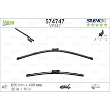 Valeo Ön Silecek Süpürge Takımı Opel Adam 12 19 Peugeot Partner 08 P208 P2008 03 12 19 Cıtroen Berlıngo 0 8 C3 16 Fıat Egea 16 Fıesta 09 17 650 400 X-trm Flat Blade Vm347 X2 650 400 Mm 574747 1642334680 1608392980 1608392780