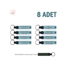 Gök Mavi & Yeşil, Müzikal Topluluklara Özel Hediyelik Anı Anahtarlıkları 8' Li Set Takım Çok Renkli