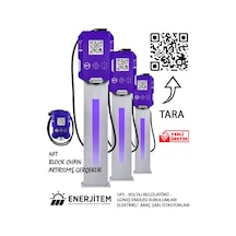 Enerjitem 7 KW Işıklı Elektrikli Araç Şarj İstasyonu