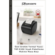 Özel Üretim Termal Yazıcı Trp-838x Siyah Paketleme Makine Masa Başı