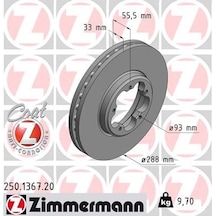 Zımmermann On Fren Dıskı Aynası Transıt Custom V362 12 Arka Tek Teker Cap 288 33 250.1367.20 Bk211125b1d Bk211125bd 2110010