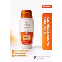 Pur Bella Sun Spf 50+ Güneş Koruyucu Krem 150 Ml Uva Uvb Pa++++ Yüksek Koruma