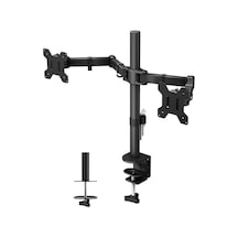 Sline M052 13-37'' Hareketli Çift Kollu Masa Üstü Monitör Standı