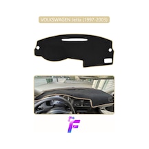 Volkswagen Jetta 1997-2003 Uyumlu Torpido Örtüsü Yansıma Önleyici Koruma Hızlı Montaj K85 Bej