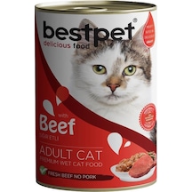 Bestpet Sığır Etli Konserve Yetişkin Kedi Maması 400 G