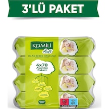 Komili Soft Islak Havlu 4 x 70 - 3'lü Paket - 840 Yaprak Komili Soft Islak Havlu 4 x 70 - 3'lü Paket - 840 Yaprak