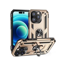 Teknomoda Apple Uyumlu iPhone 14 Pro Max Kılıf Yüzüklü Standli Tank Kapak