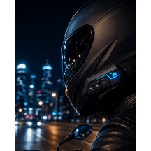 Lexroo Evrensel Motosiklet Kask Bluetooth Kulaklık Uzun Pil Sürel
