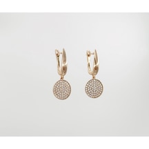 18k Rose Gold Plated Per Sempre Drop Küpe Gold