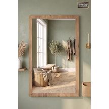 Antik Ahşap Dik Dekoratif Ayna Dresuar Boy Koridor Konsol Aynası Banyo Oda Lavabo Wc Mutfak Makyaj Aynası 76x54 Cm Atlantik Çam