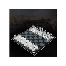 Chess Cam Satranç Takımı Kullanışlı Dekoratif Şık Hediyelik 30x30 Cm