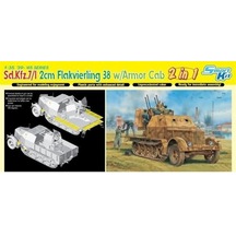 Dragon 6533 1/35 Ölçek, Sd.kfz.7/1 2cm Flakvierling 38 Uçaksavar Kamyonu Plastik Model Kiti-48983