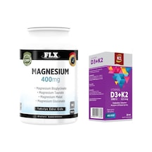 Vitamin D3 Vitamin K2 20 Ml Flx Glukonat Magnezyum Elementleri 90 Tablet