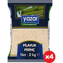 Yazar Pilavlık Pirinç 4 x 2 KG