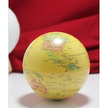 Bykurt Işıklı Dönen Dünya Küresi Sarı - Masa Lambası Sari