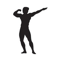 Body Gym Folyo Sticker Derstv1098 70cm Uzunluk Siyah