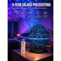 Yumurta Şeklinde Su Dalgalı Bluetooth Speaker Lamba Renkli Şarjlı Yeni Nesil - Lisinya