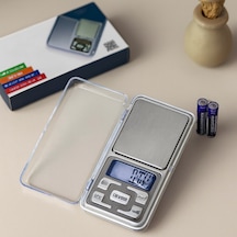 Mini Hassas Terazi 300g/0.01g 6x12 Cm Şeffaf Kapaklı, Pilli