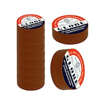 Globe İzole Bant Kahverengi 10'lu Paket Pvc Elektrik Izolasyon