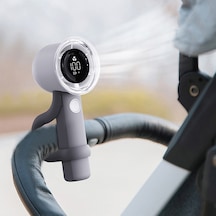 Vkemall Turbofan El Tipi Taşınabilir Turbo Fan 3 Hız Ayarlanabilir Bebek Arabası Fanı S