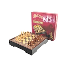 Star Vıp Satranç Seti Ceviz Büyük Boy Star Masa Oyunları