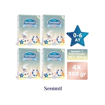 Senimil 1 Mutlu Geceler Bebek Sütü 300 G 4 Adet