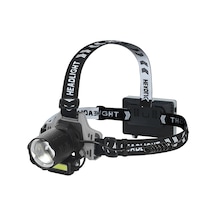 Büro Ev Ofis İş Güvenliği İçin Şarjlı 20000lm Cree Tg Led Işıklı Kafa Lambası Gri