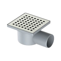 Yandan Ve Alttan Çıkışlı Paslanmaz Yer Süzgeci 10 X 10 32 Çikiş-Yandan