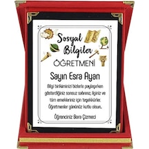 Sosyal Bilgiler Öğretmenine Hediye Isim Baskılı Plaket