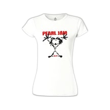 Pearl Jam Beyaz Kadın Tshirt 001