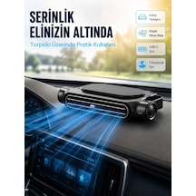Araç Koltuk Başlığı Soğutucu Fan Usb Şarjlı 3 Kademeli Sessiz Boyun Serinletici