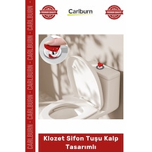 Özel Üretim Banyo Aksesuarı Yapışkanlı Şık Modern Dekoratif Estetik Klozet Sifon Tuşu Kalp Tasarımlı Çok Renkli