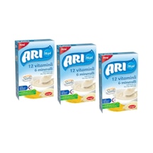 Arı Mama 12 Vitaminli 6 Mineralli Sütlü Pirinçli Sade 250 Gr - 3 Adet