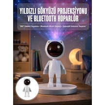 Gün Batımı Lambası Işık Arka Plan Projektör Sevimli Astronot Enerji Tasarruflu Yeni Nesil