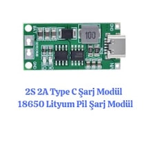 2s 2a Type C Şarj Modülü 18650 Lityum Pil Şarj Modülü