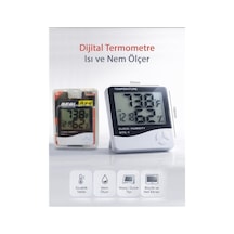 Real Özs Htc-1 Dijital Saat -alarm - Termometre- Isı Ve Nem Ölçer