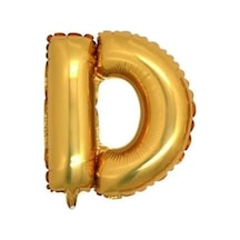 Gold Folyo Balon D Harfi 16inç 40cm Sarı