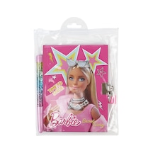Barbie Kilitli Hatıra Defteri Ve Kalem Seti B-2401 Pink