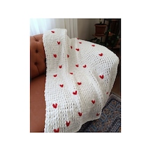 Alize Puffy Kalpli Bebek Battaniyesi 90x90 Beyaz