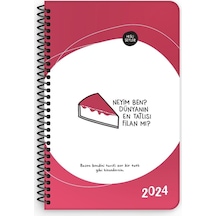 2024 Haftalık Ajanda Dünyanın En Tatlısı 13x19,5 Pembe