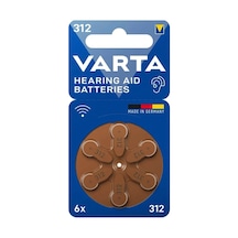 Varta 312 No Kulaklık Ve İşitme Cihazları Pili 6'lı Paket