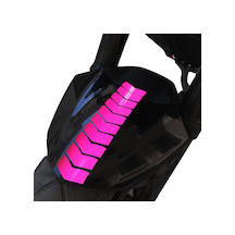 Ok Tasarımlı Gül Pembesi Çamurluk Kask Sticker Çınar Extreme