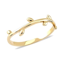 14k Sarı Altın Minimal Dal Yüzük
