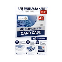 A3 Afiş Muhafaza Kabı 2 Adet 29.7x42 Cm Belge Saklama Kabı Şeffaf Kaliteli Plastik Dosya Belge Saklama